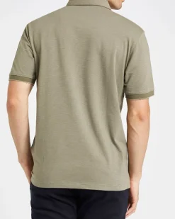 New Dunnes Stores Regular Fit Micro Stripe Polo Shirt