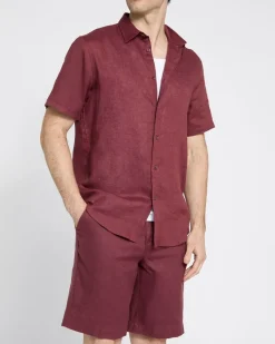 Clearance Dunnes Stores Regular Fit Pure Linen Short-Sleeved Shirt