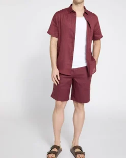 Clearance Dunnes Stores Regular Fit Pure Linen Short-Sleeved Shirt