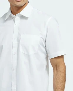 Best Dunnes Stores Regular Fit Short-Sleeved Cotton Rich Shirt
