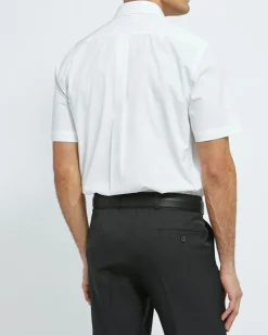 Best Dunnes Stores Regular Fit Short-Sleeved Cotton Rich Shirt