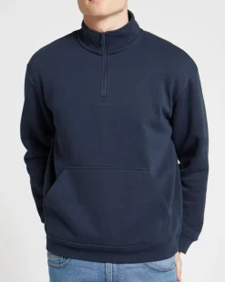 Hot Dunnes Stores Relaxed Fit Half Zip Sweatshirt