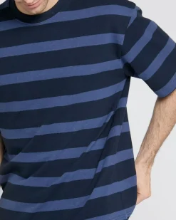 Hot Dunnes Stores Relaxed Fit Textured Stripe T-Shirt