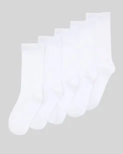 New Dunnes Stores Rib Crew Sock - Pack Of 5
