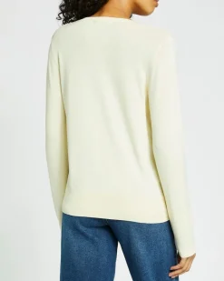 Fashion Dunnes Stores Rib Trim Knit V-Neck Jumper