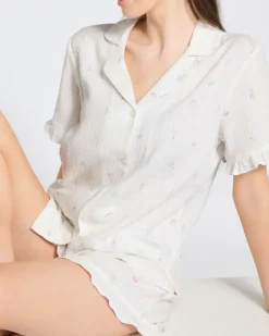 Best Dunnes Stores Ruffle Revere Pyjama Set