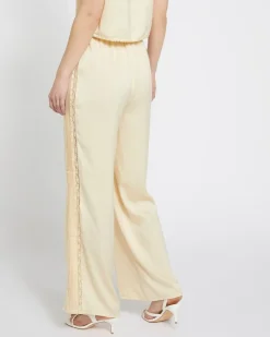 Discount Dunnes Stores Savida Bailey Satin Lemon Lace Suit Trousers