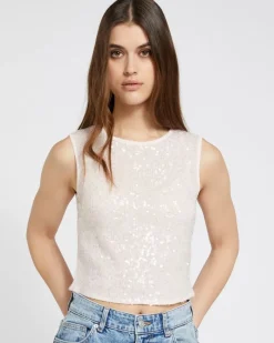 Online Dunnes Stores Savida Bailey Sequin Vest Top