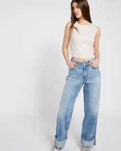 Online Dunnes Stores Savida Bailey Sequin Vest Top