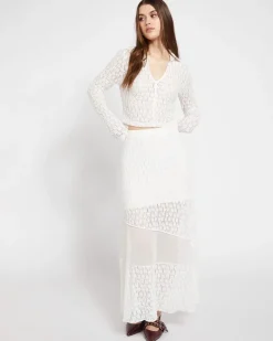 Discount Dunnes Stores Savida Bailey Textured White Button Front Top