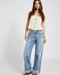 Online Dunnes Stores Savida Bella Crochet Tie Vest Top