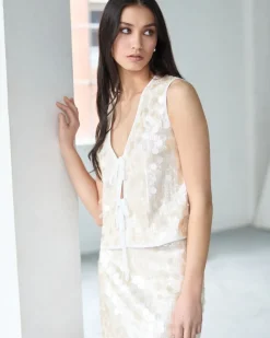 Fashion Dunnes Stores Savida Bella Sequin Waistcoat