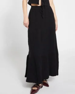 Fashion Dunnes Stores Savida Charli Tie Waist Midi Skirt