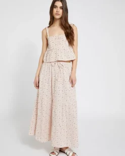 Sale Dunnes Stores Savida Ciao Bella Floral Cotton Crop Top