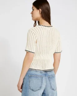 Hot Dunnes Stores Savida Contrast Tie Short Sleeve Cardigan