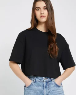 New Dunnes Stores Savida Cropped Oversized T-Shirt