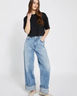 New Dunnes Stores Savida Cropped Oversized T-Shirt