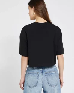 New Dunnes Stores Savida Cropped Oversized T-Shirt