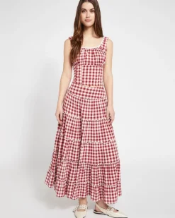 Online Dunnes Stores Savida Gingham Strap Top