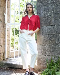 Best Dunnes Stores Savida High Rise White Barrel Jeans