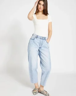 Hot Dunnes Stores Savida Rib Short Sleeve Square Neck Top