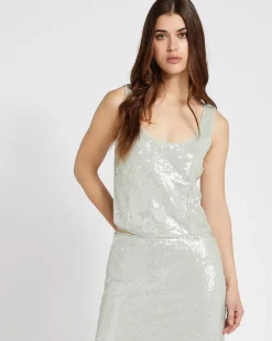 Online Dunnes Stores Savida Sequin Vest Top