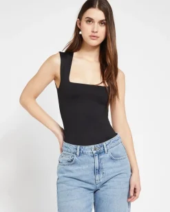 Hot Dunnes Stores Savida Square Neck Polyamide Bodysuit