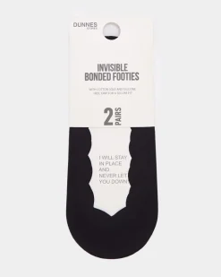Discount Dunnes Stores Scalloped Edge Bonded Footie - Pack Of 2