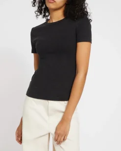 Best Dunnes Stores Short Sleeve Ribbed Crew Neck T-Shirt