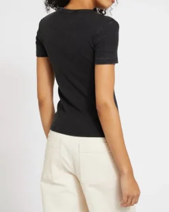 Best Dunnes Stores Short Sleeve Ribbed Crew Neck T-Shirt