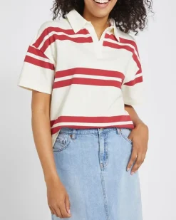 Hot Dunnes Stores Short Sleeve Rugby Loopback T-Shirt
