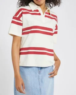 Hot Dunnes Stores Short Sleeve Rugby Loopback T-Shirt