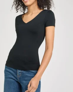 Sale Dunnes Stores Short Sleeve V-Neck Polyamide T-Shirt