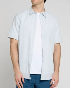 Best Dunnes Stores Short-Sleeve Linen Blend Stripe Shirt