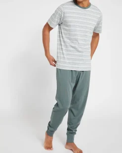 Online Dunnes Stores Short-Sleeved Cotton Pyjama Set