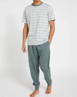 Online Dunnes Stores Short-Sleeved Cotton Pyjama Set