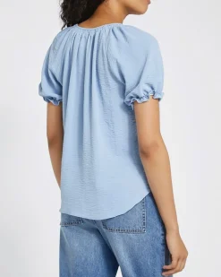 Best Dunnes Stores Short-Sleeved Tie Front Top