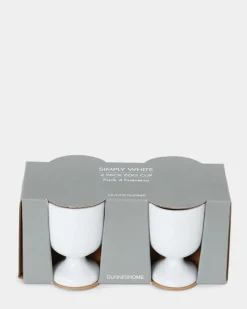 Discount Dunnes Stores Simply White Egg Cups - Pack Of 4