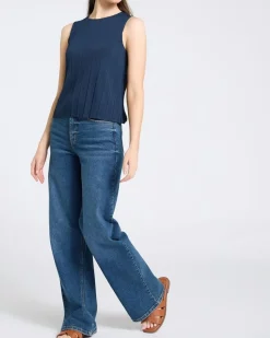 Discount Dunnes Stores Sleeveless Plisse Top