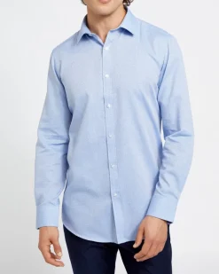 Outlet Dunnes Stores Slim Fit Cotton Rich Shirt