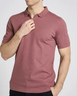 New Dunnes Stores Slim Fit Panel Popcorn Polo