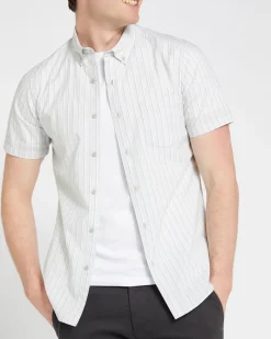 Best Dunnes Stores Slim Fit Short Sleeve 100% Cotton Shirt