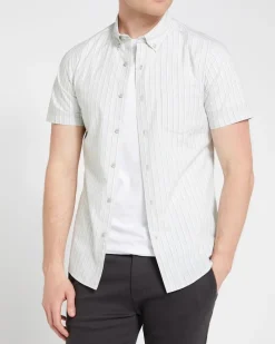 Best Dunnes Stores Slim Fit Short Sleeve 100% Cotton Shirt