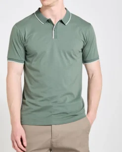 Hot Dunnes Stores Slim Fit Stripe Placket Polo