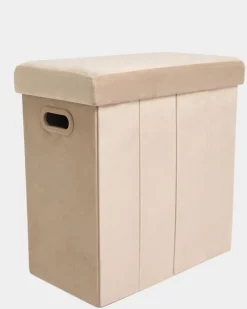Clearance Dunnes Stores Slim Foldable Velvet Storage Ottoman