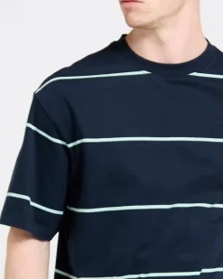 Discount Dunnes Stores Smart Essentials Relaxed Fit Stripe T-Shirt