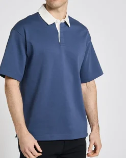 Online Dunnes Stores Solid Rugby Polo
