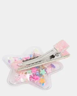 Outlet Dunnes Stores Star Glitter Clips - Pack Of 2