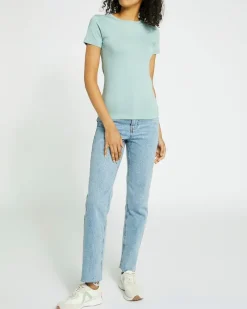 Outlet Dunnes Stores Stretch Crew Neck T-Shirt