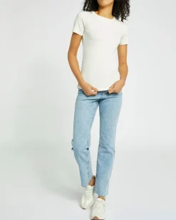 Online Dunnes Stores Stretch Crew Neck T-Shirt